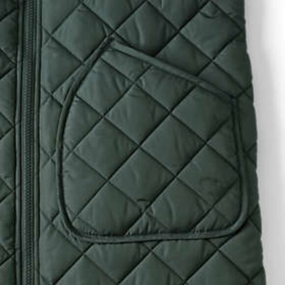Lands' End Women's Bomber Coat, New XS Forest Green - Picture 4 of 9